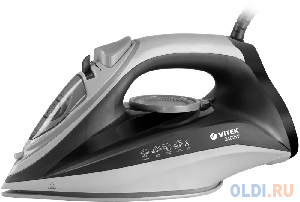 

Утюг Vitek VT-8328, 2400Вт, белый/серый