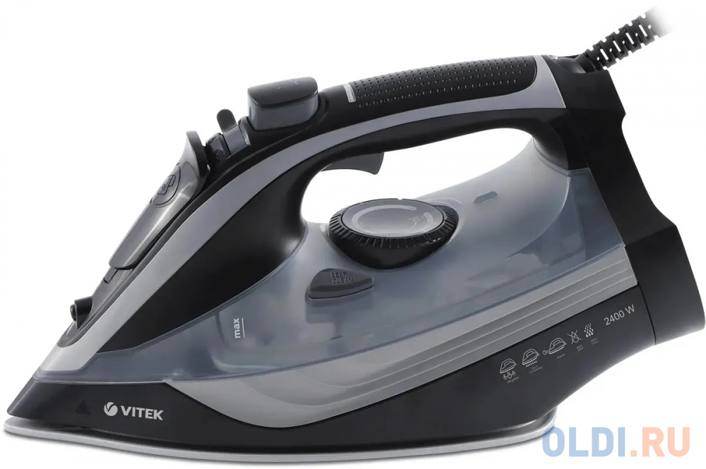 

Утюг Vitek VT-8349, 2400Вт, черный/серый