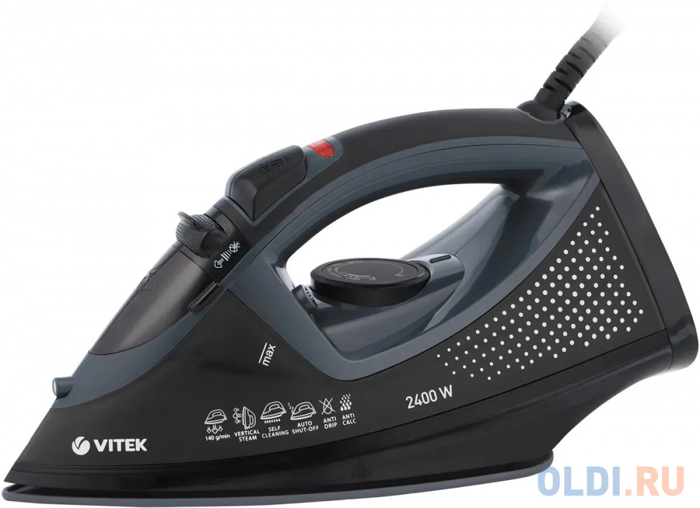 Утюг Vitek VT-8346, 2400Вт, черный - VT-8346