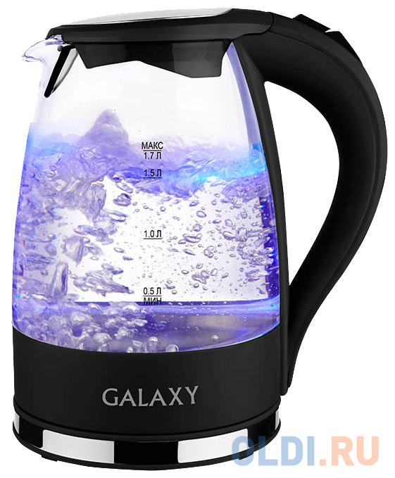 Чайник GALAXY GL0552 2200 Вт прозрачный 1.7 л пластик/стекло GL 0552 - фото 1