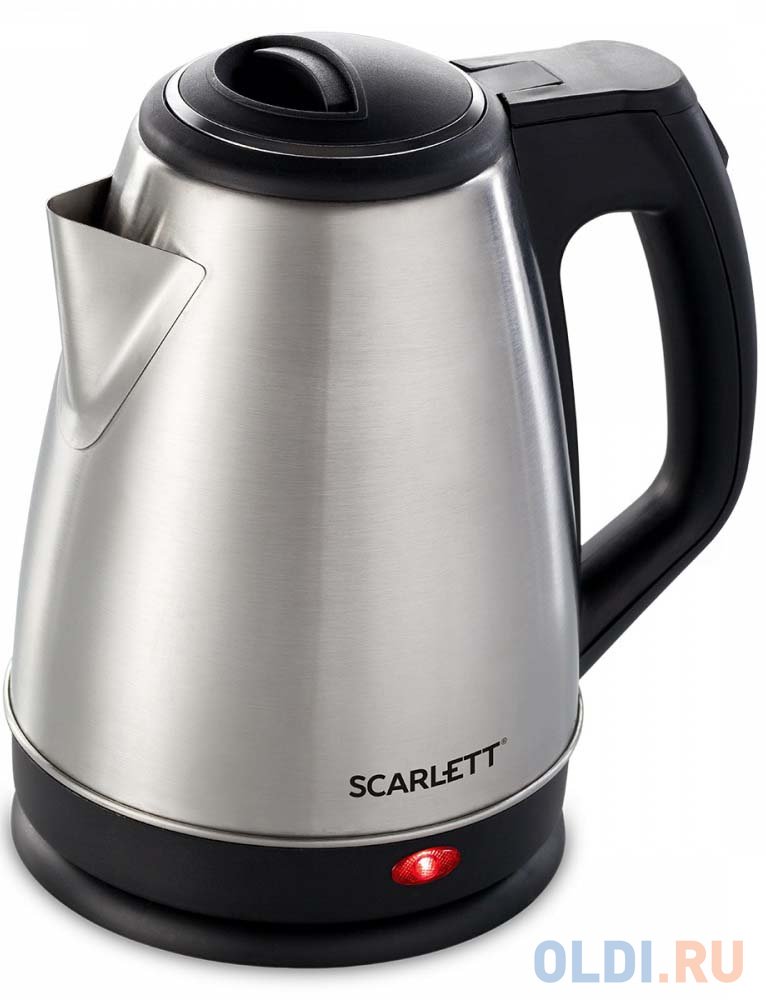 Чайник электрический Scarlett SC-EK21S25 1350 Вт серебристый 1.5 л нержавеющая сталь чайник электрический scarlett sc ek27g19 2200 вт серебристый чёрный 2 2 л металл стекло