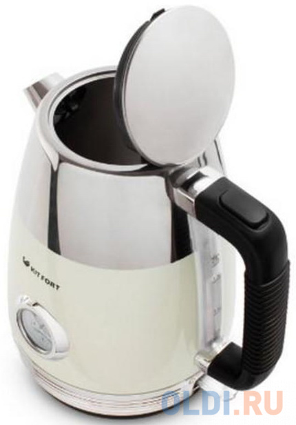 Чайник электрический KITFORT КТ-633-3 2150 Вт бежевый 1.7 л нержавеющая сталь kitfort чайник kt 6140 1 бело фиолетовый