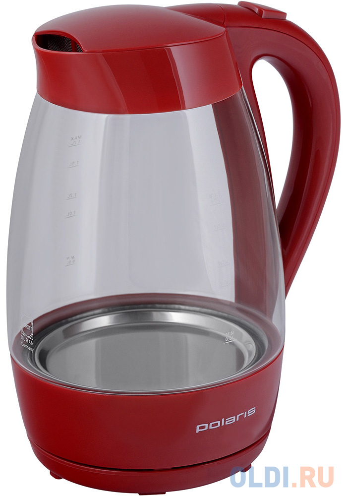 

Чайник электрический Polaris Polaris PWK 1706CG 2000 Вт красный 1.7 л стекло