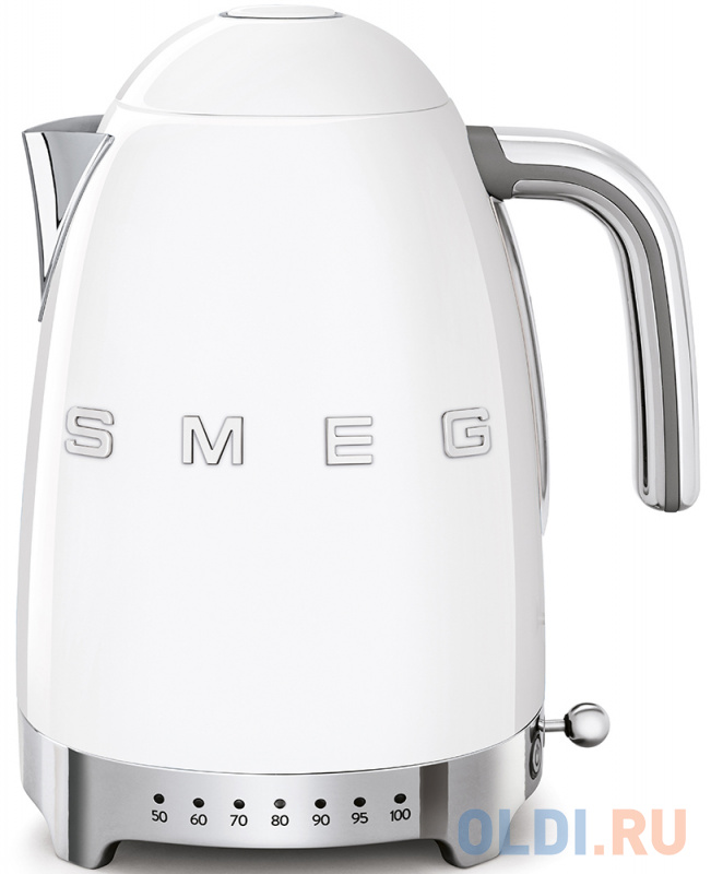 

Чайник электрический Smeg KLF04WHEU 2400 Вт белый 1.7 л нержавеющая сталь
