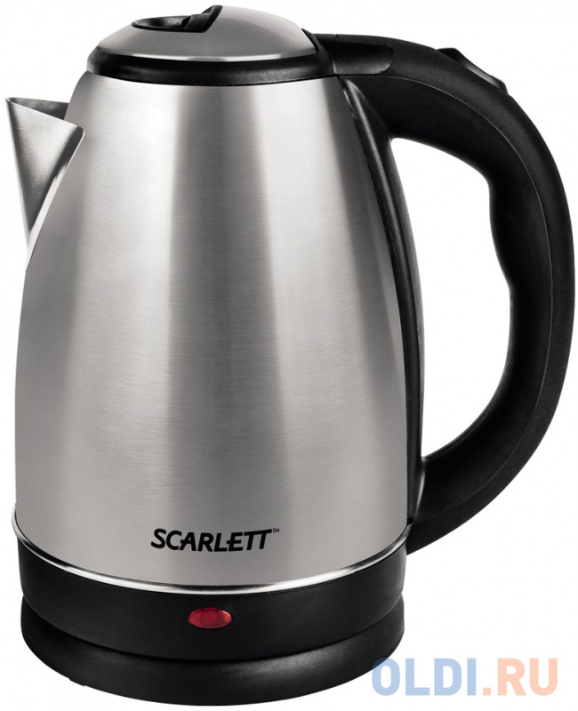 

Чайник электрический Scarlett SC-EK21S24 1800 Вт стальной чёрный 2 л нержавеющая сталь