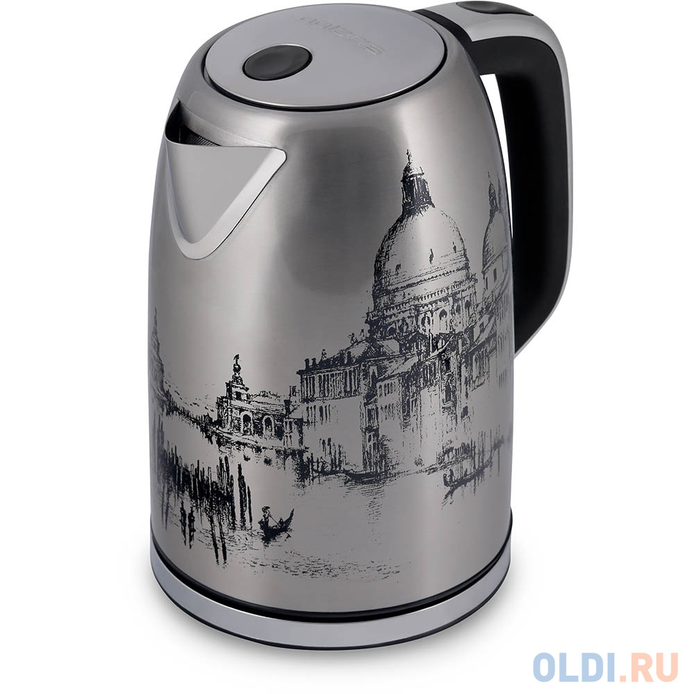 

Чайник электрический Polaris PWK 1763CA 2200 Вт рисунок серый 1.7 л нержавеющая сталь