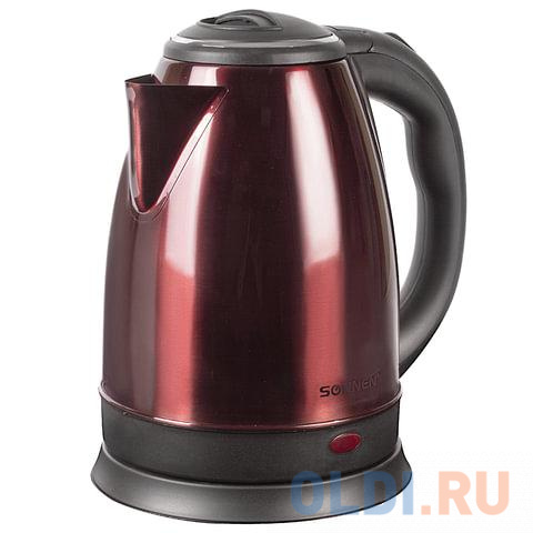 Чайник электрический Sonnen KT-118С 1500 Вт кофейный 1.8 л нержавеющая сталь чайник электрический sonnen kt 1755 2200 вт стальной 1 7 л нержавеющая сталь