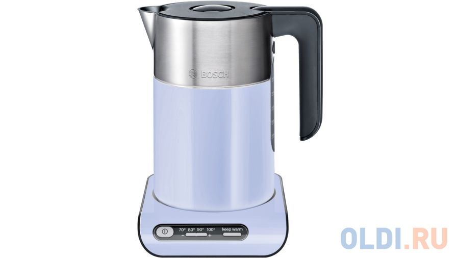 

Чайник Bosch TWK8619P 2400 Вт голубой 1.5 л металл/пластик