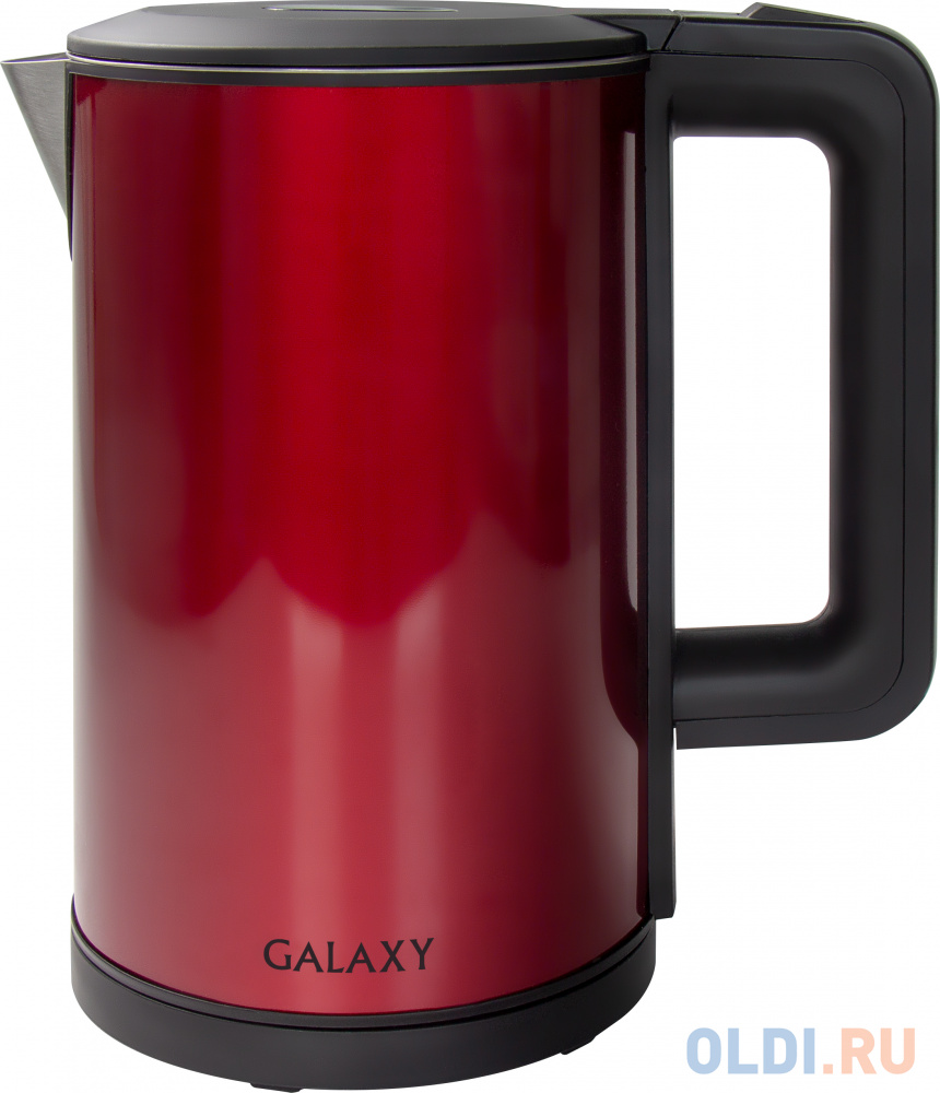 Чайник электрический GALAXY GL 0300 2000 Вт красный 1.7 л нержавеющая сталь