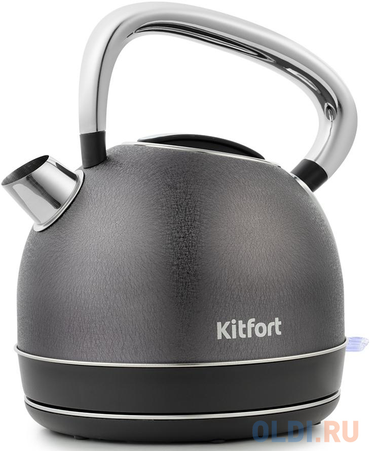 Чайник электрический KITFORT КТ-696-4 2150 Вт чёрный 1.7 л металл - фото 1