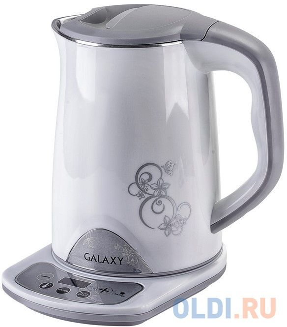 Чайник электрический GALAXY GL 0340 1800 Вт белый 1.5 л металл/пластик