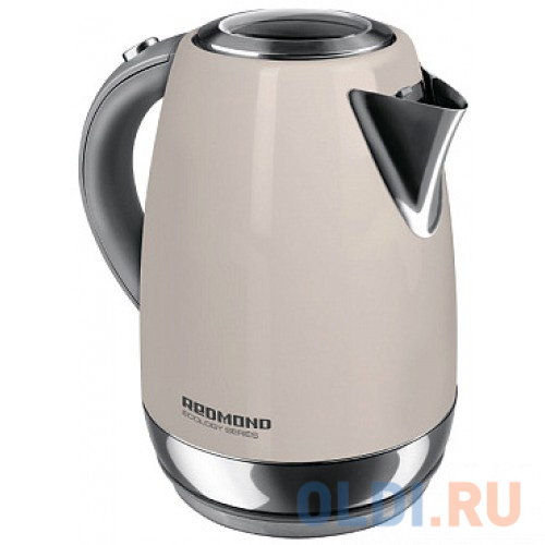 Чайник электрический Redmond RK-M179 2200 Вт бежевый 1.7 л нержавеющая сталь чайник электрический braun wk 5100wh 2200 вт белый 1 7 л нержавеющая сталь