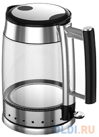 

Чайник Midea MK-8004 2200 Вт серебристый чёрный 1.7 л стекло