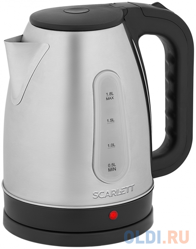 

Чайник электрический Scarlett SC-EK21S95 2200 Вт серебристый чёрный 1.8 л металл