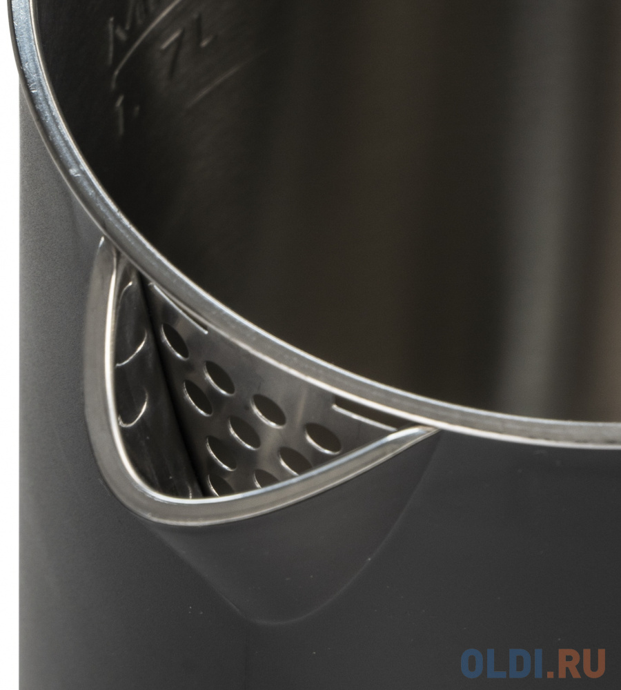 Чайник электрический GALAXY GL0323 2000 Вт чёрный 1.7 л нержавеющая сталь GL 0323 (черн) - фото 3