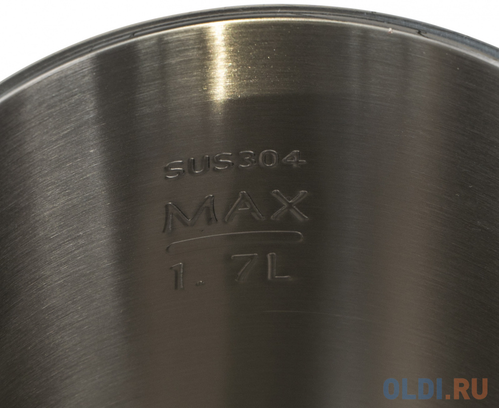 Чайник электрический GALAXY GL0323 2000 Вт чёрный 1.7 л нержавеющая сталь GL 0323 (черн) - фото 4
