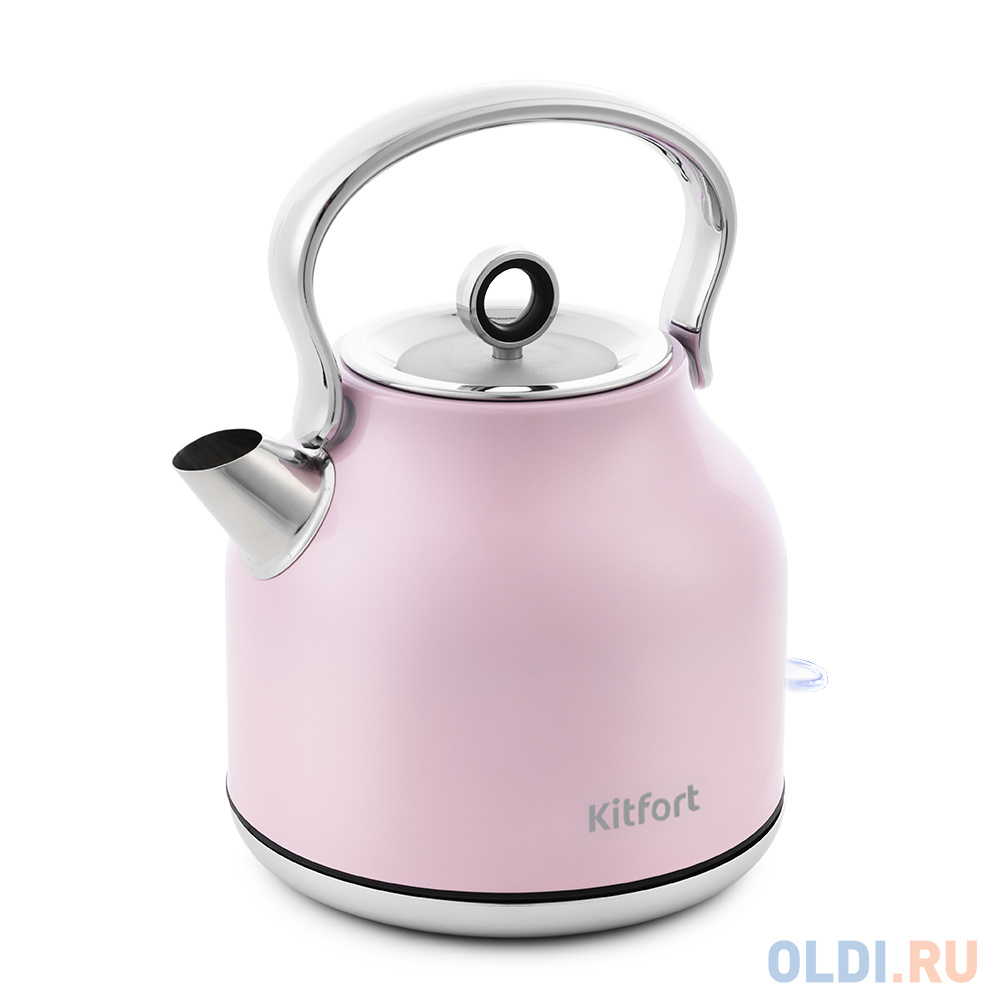

Чайник электрический KITFORT КТ-671-4 2200 Вт розовый 1.7 л нержавеющая сталь