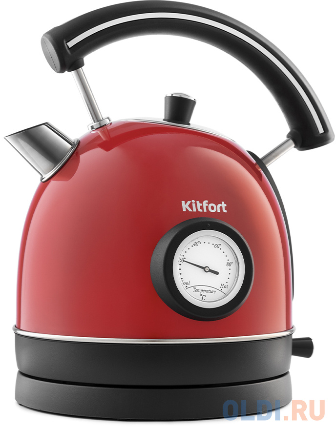 

Чайник электрический KITFORT KT-688-1 2200 Вт красный 1.8 л нержавеющая сталь