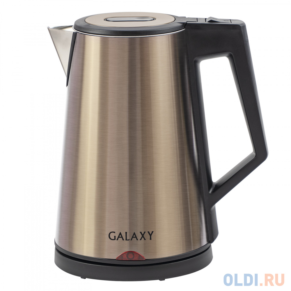 Чайник электрический GALAXY GL 0320 2000 Вт золотистый 1.7 л нержавеющая сталь