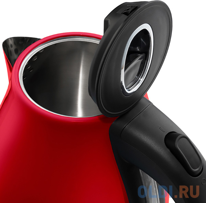 Чайник электрический KITFORT КТ-642-5 2200 Вт красный 1.7 л нержавеющая сталь - фото 2