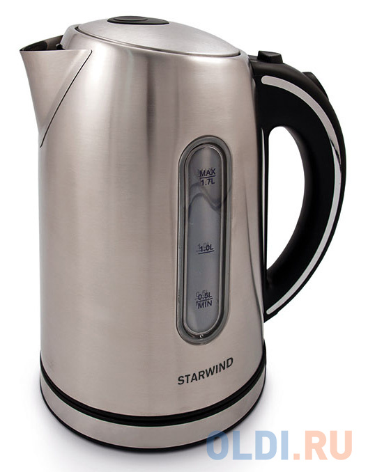Чайник StarWind SKS4210 2200 Вт серебристый 1.7 л металл чайник со свистком маки