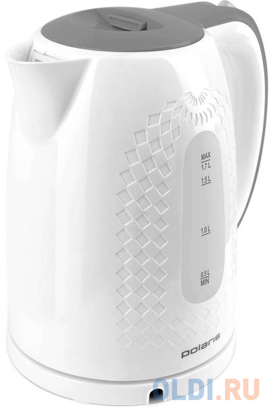 

Чайник Polaris PWK 1713C 2200 Вт белый серый 1.7 л пластик