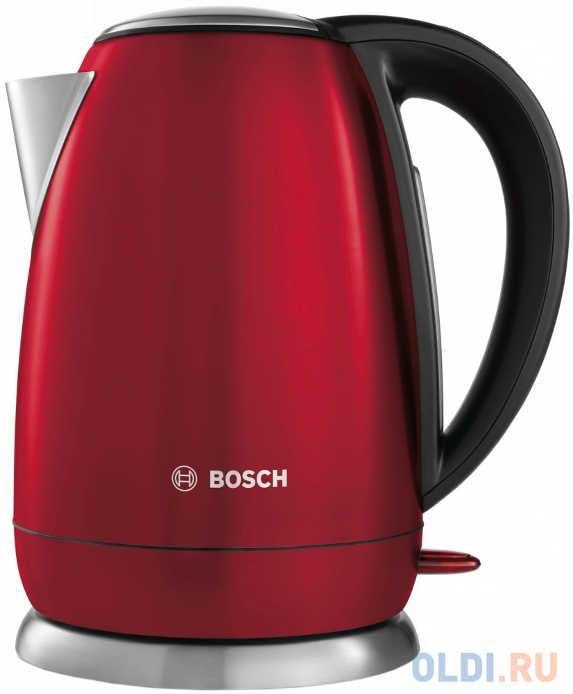 Чайник электрический Bosch TWK78A04 1.7л. 2200Вт красный (корпус: нержавеющая сталь)