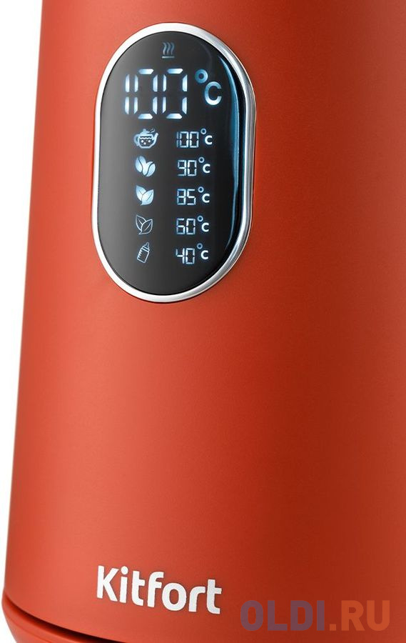 Чайник электрический Kitfort KT-6115-3 1.5л. 1800Вт красный (корпус: пластик) фото