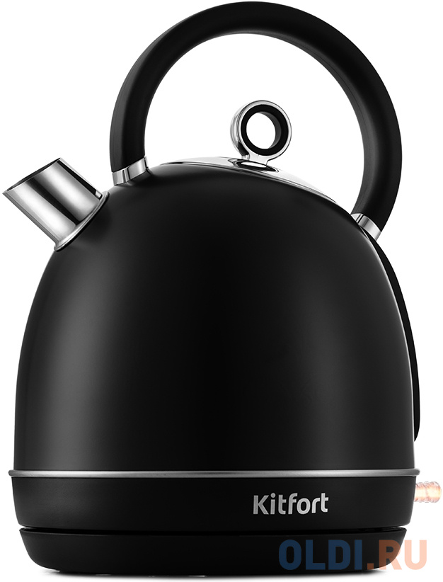 Чайник электрический Kitfort KT-6117-1 1.7л. 2200Вт черный (корпус: металл)