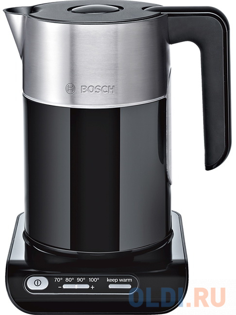 Чайник Bosch TWK8613P 2400 Вт чёрный металлик 1.5 л металл/пластик ремень женский ширина 2 2 см винт пряжка металл чёрный