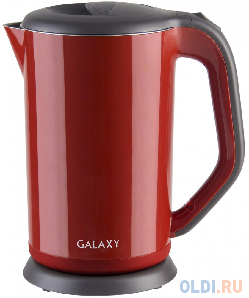 Чайник GALAXY GL0318 2000 Вт красный 1.7 л металл/пластик GL 0318 (красн) - фото 1