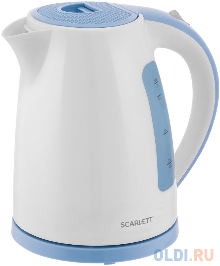 

Чайник электрический Scarlett SC-EK18P60 1.7л. 2200Вт белый/голубой (корпус: пластик)