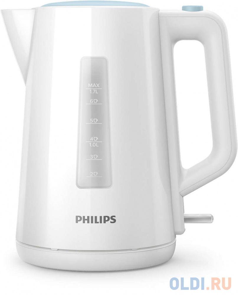 Чайник электрический Philips HD9318/70 2200 Вт белый 1.7 л пластик миксер стационарный philips hr3745 00 450 вт белый серый
