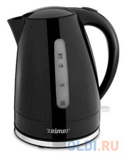 Чайник ZCK7617B BLACK ZELMER ломтерезка zelmer zfs0916 150вт