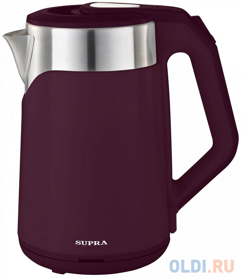 Чайник электрический Supra KES-1899 1500 Вт фиолетовый 1.8 л пластик чайник электрический philips hd9365 10 2200 вт белый 1 7 л пластик