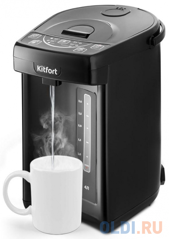 

Термопот Kitfort КТ-2508-1 4л. 750Вт черный, Чёрный
