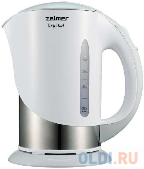 

Чайник ZCK7630S ZELMER, Белый/серебристый
