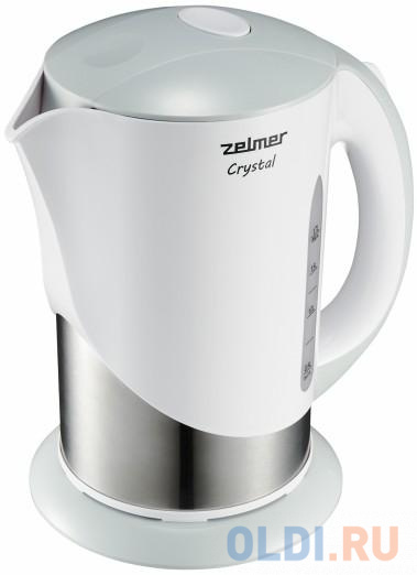 Чайник ZCK7630S ZELMER, цвет белый/серебристый - фото 5