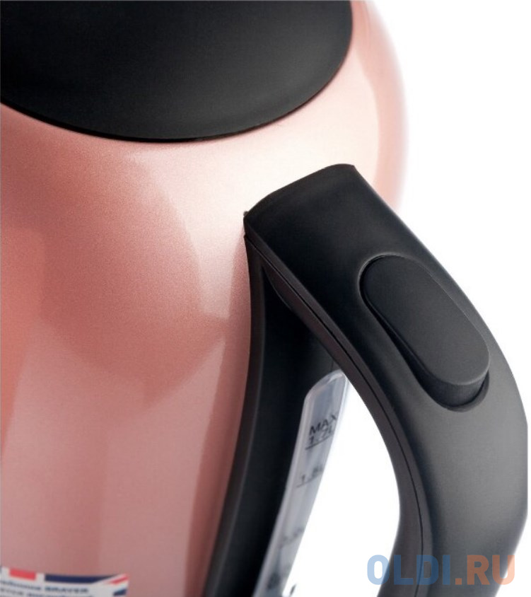 Чайник электрический Brayer 1005BR-YE 2200 Вт розовый 1.7 л нержавеющая сталь фото