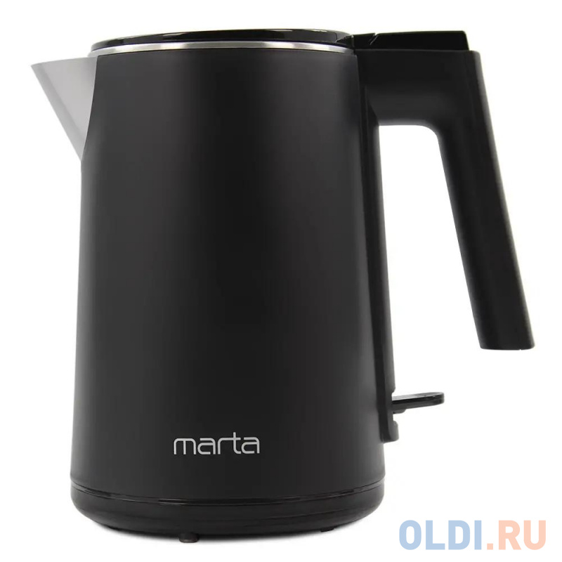 

Чайник электрический Marta MT-4591 1200 Вт чёрный 1 л металл/пластик, Черный
