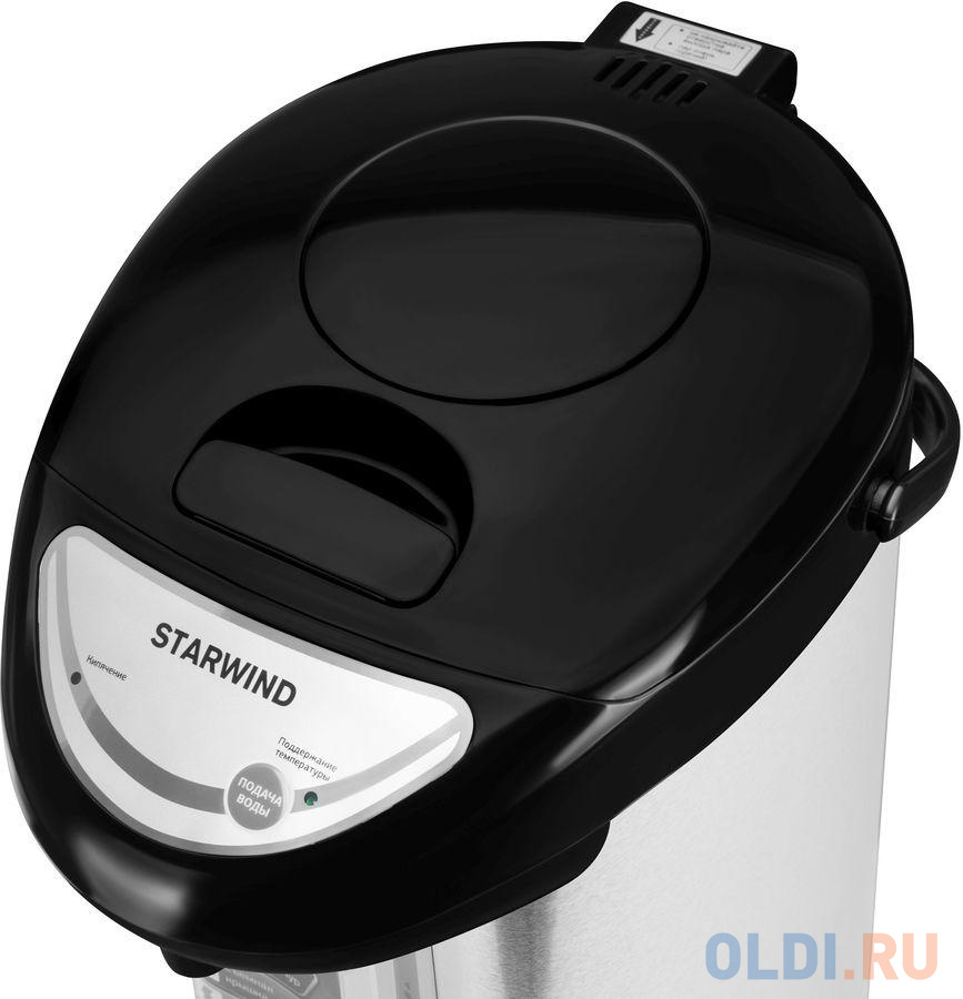 Термопот StarWind STP2850 750 Вт серебристый чёрный 5 л металл/пластик, цвет серебристый/черный, размер 280 х 380 х 205 мм - фото 5