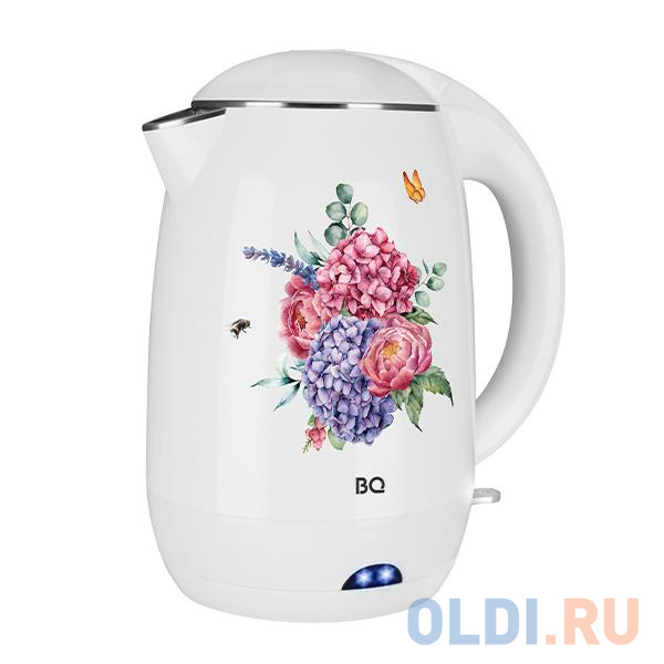 

Чайник KT1702P WHITE FLOWERS BQ, Белый