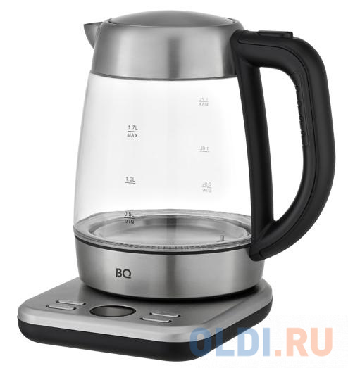 

Чайник KT2047G BLACK-STEEL BQ, Черный/серебристый