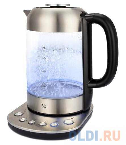 

Чайник KT2048G BLACK-STEEL BQ, Черный/серебристый
