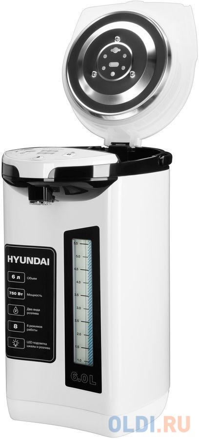 Термопот Hyundai HYTP-4850 6л. 750Вт белый/черный фото