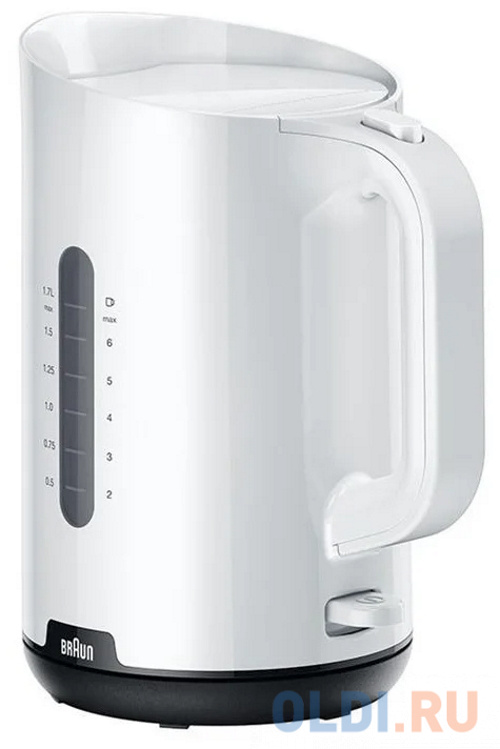 Чайник электрический Braun WK1100WH 2200 Вт белый 1.7 л пластик соковыжималка braun cj3050 для цитрусовых 60вт белый