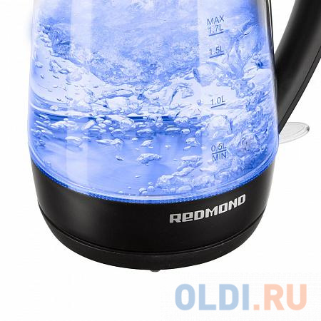 Чайник электрический Redmond RK-G193 черный, размер 225 ? 250 ? 155 мм. - фото 3