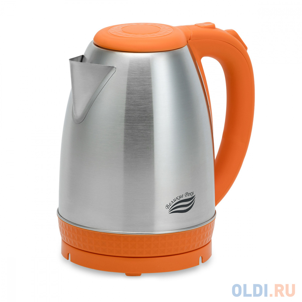 Чайник электрический Великие реки Амур-1 1500 Вт оранжевый 1.8 л металл/пластик