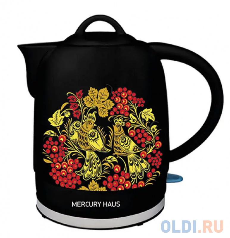

Чайник электрический MERCURY MC-6741 2200 Вт чёрный 1.7 л керамика, Черный