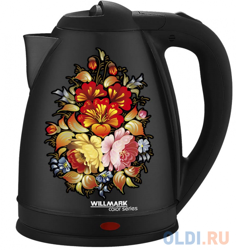 

Чайник электрический Willmark WEK-1801KH 1800 Вт чёрный 1.8 л металл/пластик, Черный